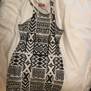 Patterned Bodycon Dress